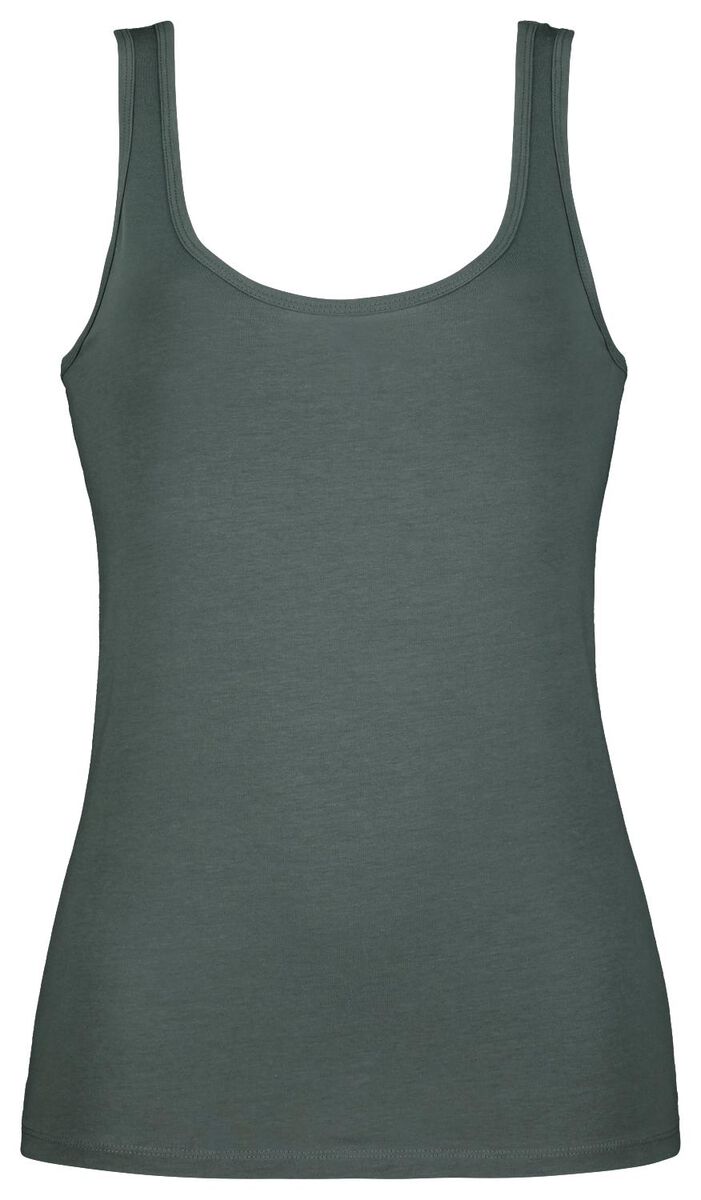 Damen-Hemd, Baumwolle/Elasthan dunkelgrün dunkelgrün - 1000025030 - HEMA