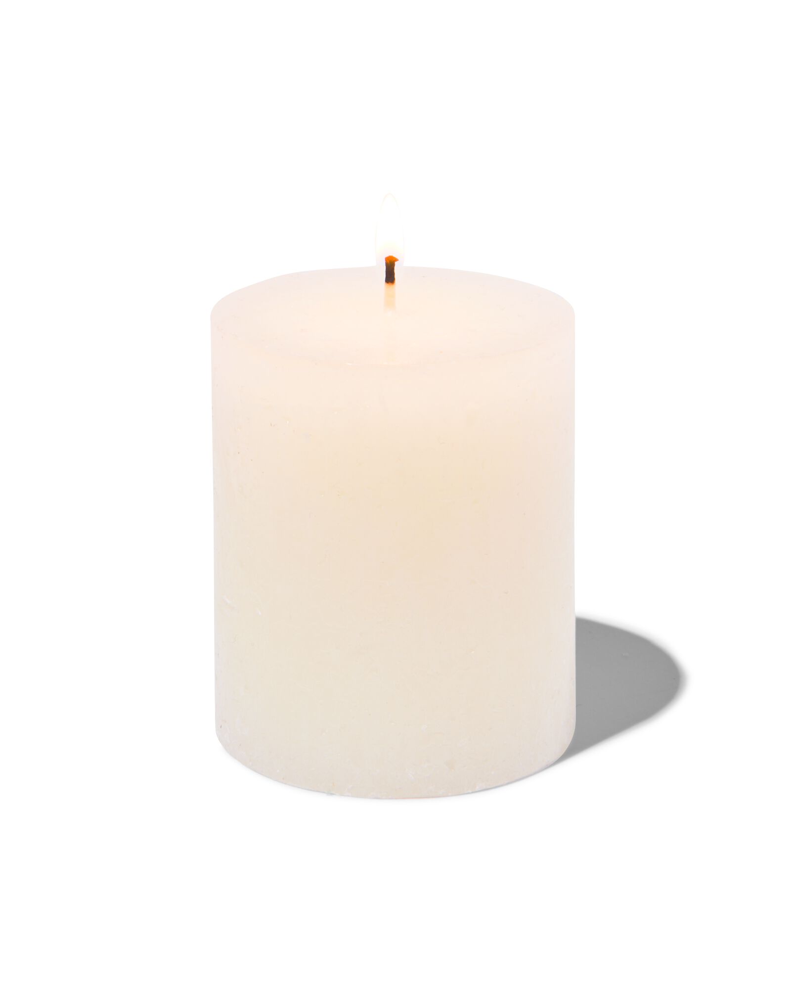 bougie rustique 7 x 8 cm ivoire 7 x 8 - 13503154 - HEMA