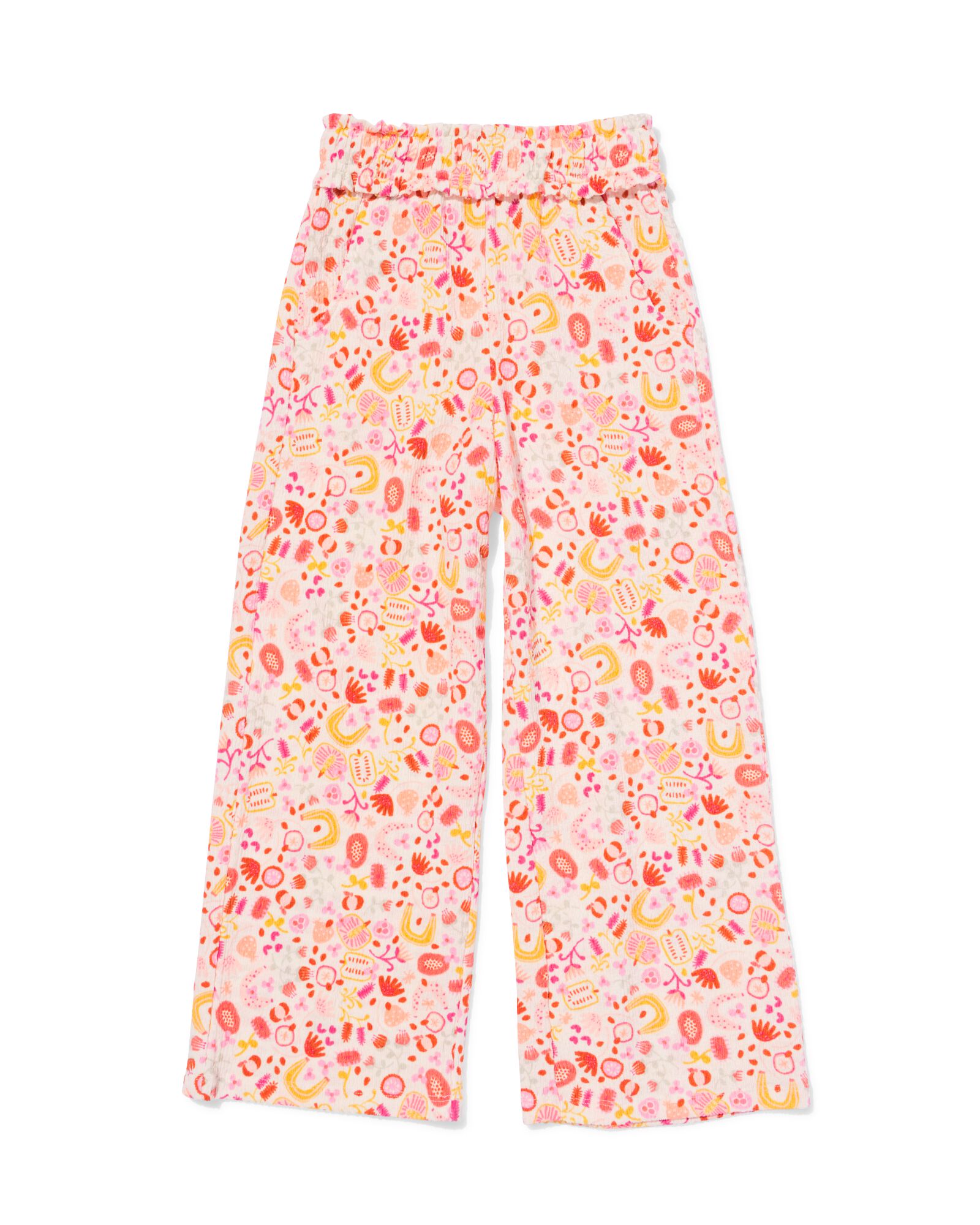 Kinderleggings, Wide Fit, Jersey, Blumen ecru ecru - 30861717ECRU - HEMA