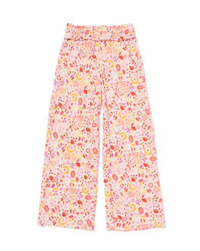 Kinderleggings, Wide Fit, Jersey, Blumen ecru ecru - 30861717ECRU - HEMA