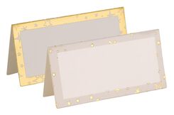 6er-Pack Namenskarten, golden, 4 x 8 cm - 25670065 - HEMA