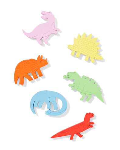 gevormde waskrijtjes dino - 6 stuks - 15900234 - HEMA