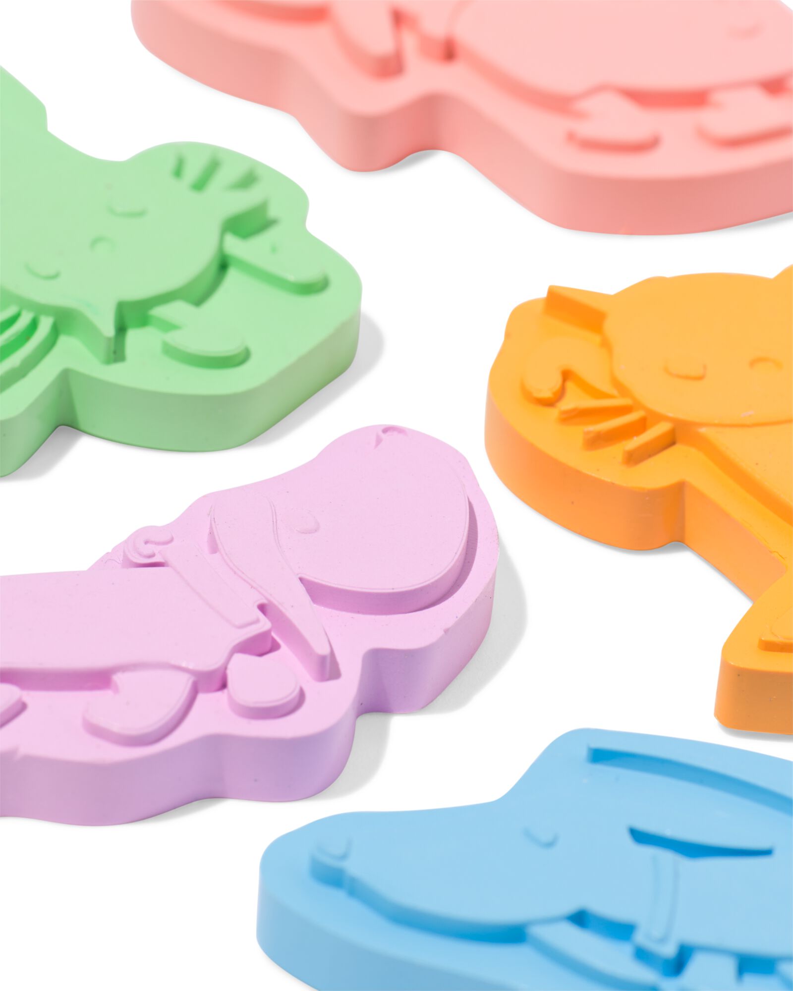 crayons de cire en forme de Takkie et Siepie - lot de 6 - 15900475 - HEMA