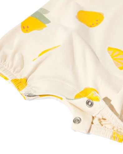newborn jumpsuit citroen lichtgeel 56 - 33496712 - HEMA
