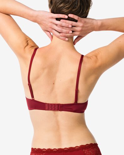 Vorgeformter Spitzen-BH mit B&uuml;gel dunkelrot dunkelrot - 21801015DARKRED - HEMA
