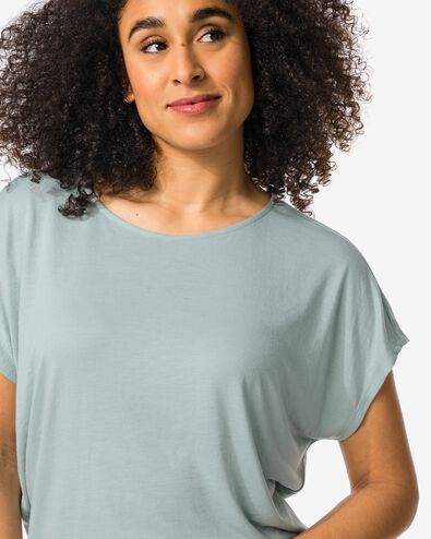 t-shirt femme Amelie avec bambou gris XL - 36355274 - HEMA