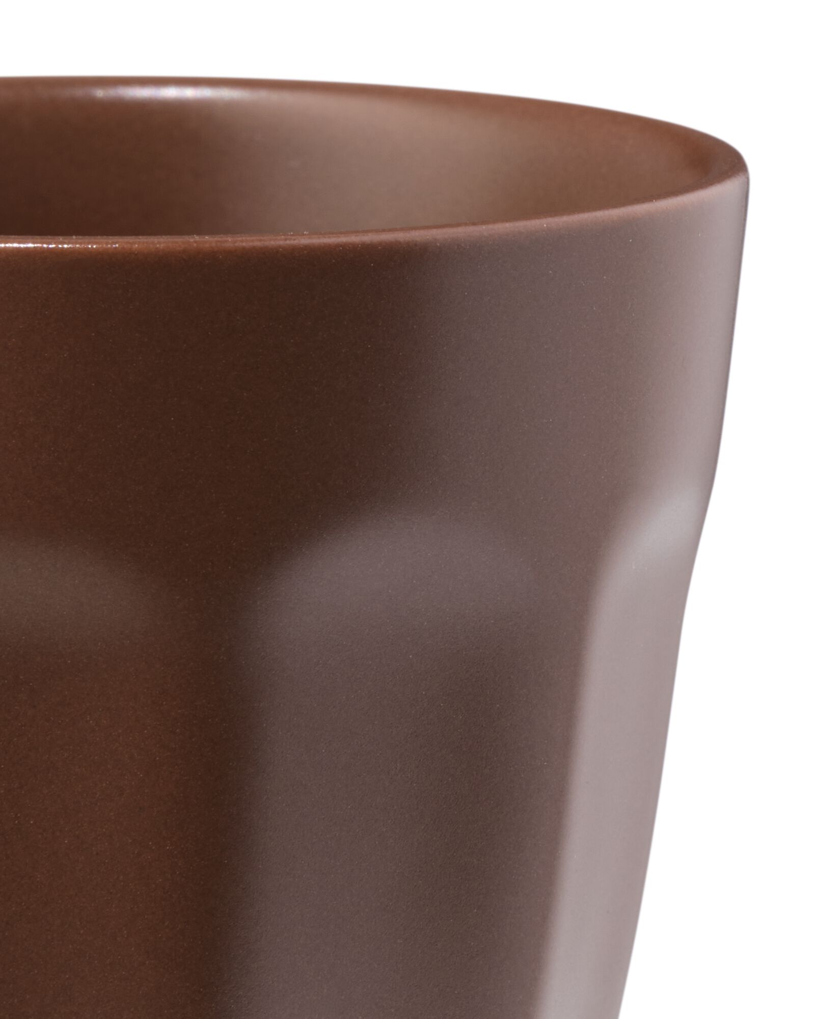 espressokopje 90ml Mirabeau aardewerk donkerbruin - 80660328 - HEMA