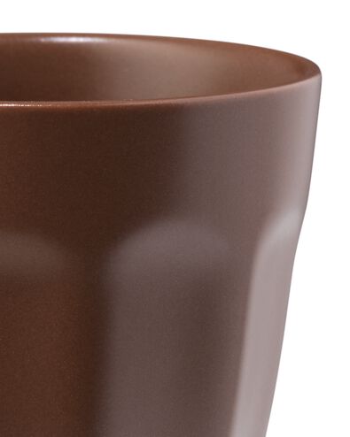 espressokopje 90ml Mirabeau aardewerk donkerbruin - 80660328 - HEMA