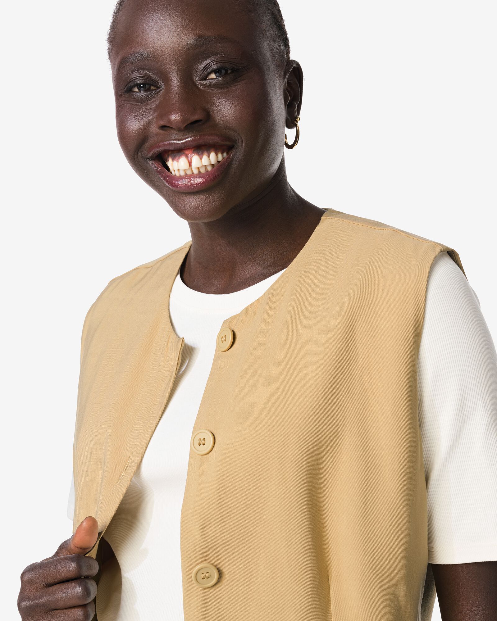 damesgilet Sarie zand zand - 36206960SAND - HEMA