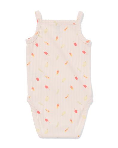 baby meegroei body LENZING&trade; ECOVERO&trade; rib ijsjes gebroken wit gebroken wit - 33303360OFFWHITE - HEMA