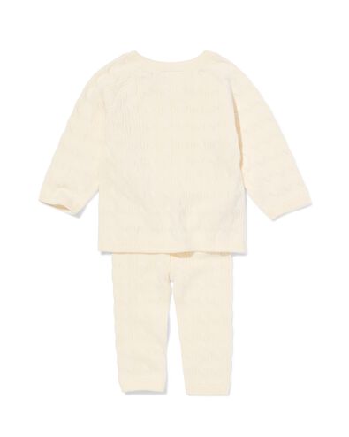 ensemble de v&ecirc;tements pour nouveau-n&eacute;s c&acirc;ble &eacute;cru - 33436420ECRU - HEMA