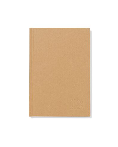 agenda scolaire 2026-2027, 12,5 x 18 cm base kraft - 14505640 - HEMA