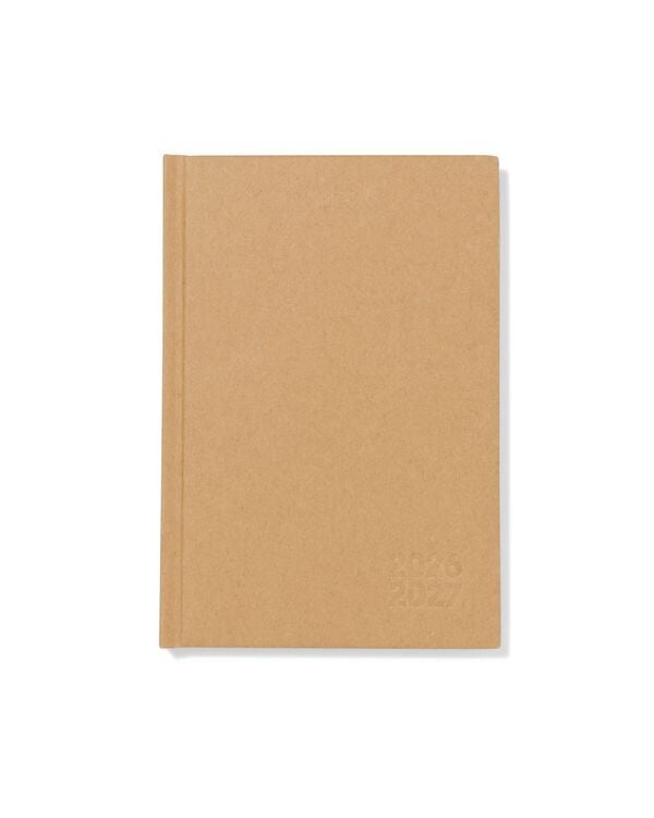 agenda scolaire 2026-2027, 12,5 x 18 cm base kraft - 14505640 - HEMA