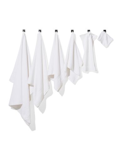 serviettes de bain - qualit&eacute; &eacute;paisse blanc petite serviette - 5202600 - HEMA
