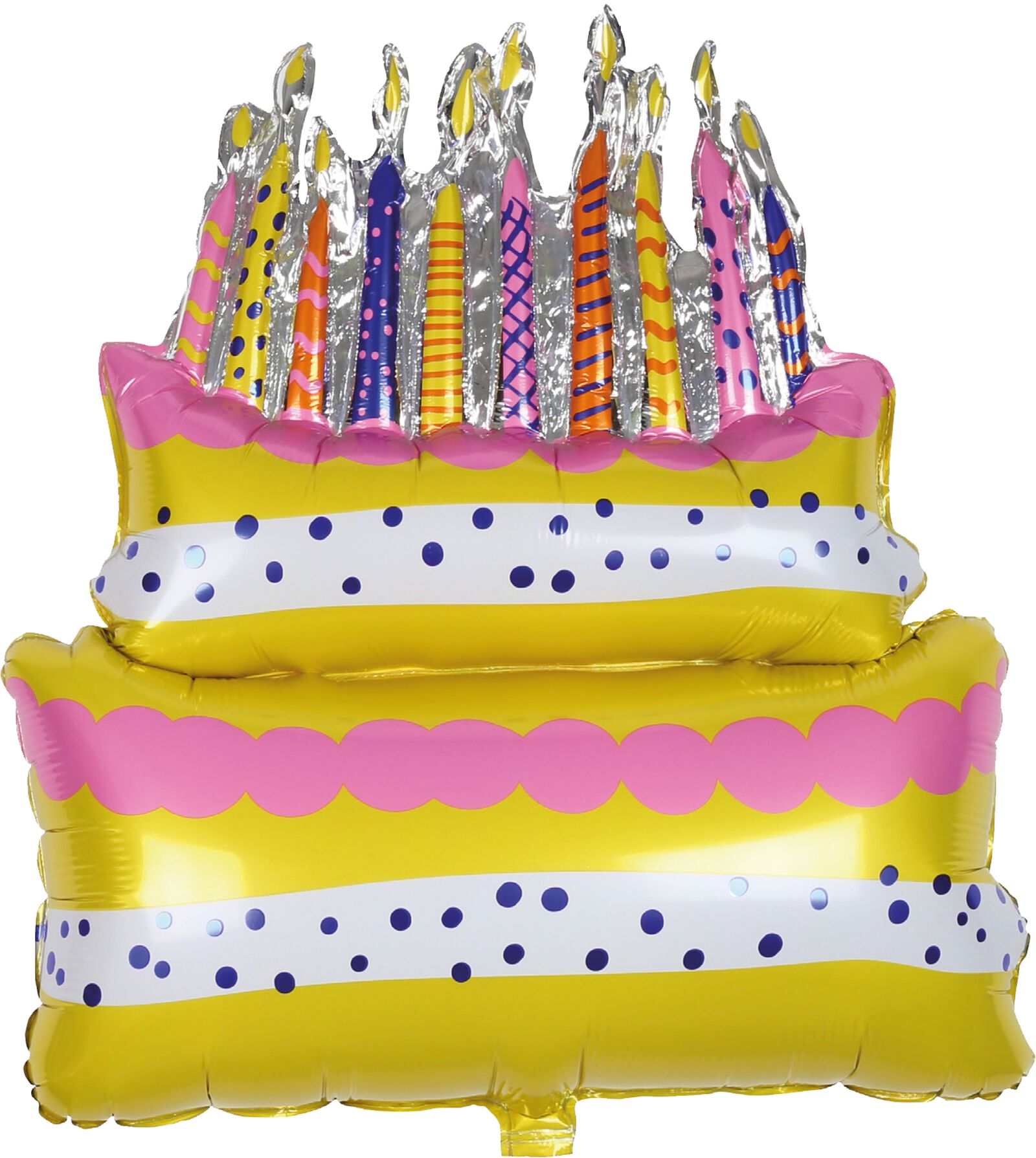 Gâteau en papier d'aluminium ballon 5 No 5 or - Partywinkel