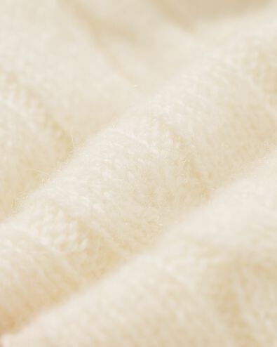 Damenpullover mit Zopfmuster Fiep eierschalenfarben eierschalenfarben - 36205160OFFWHITE - HEMA