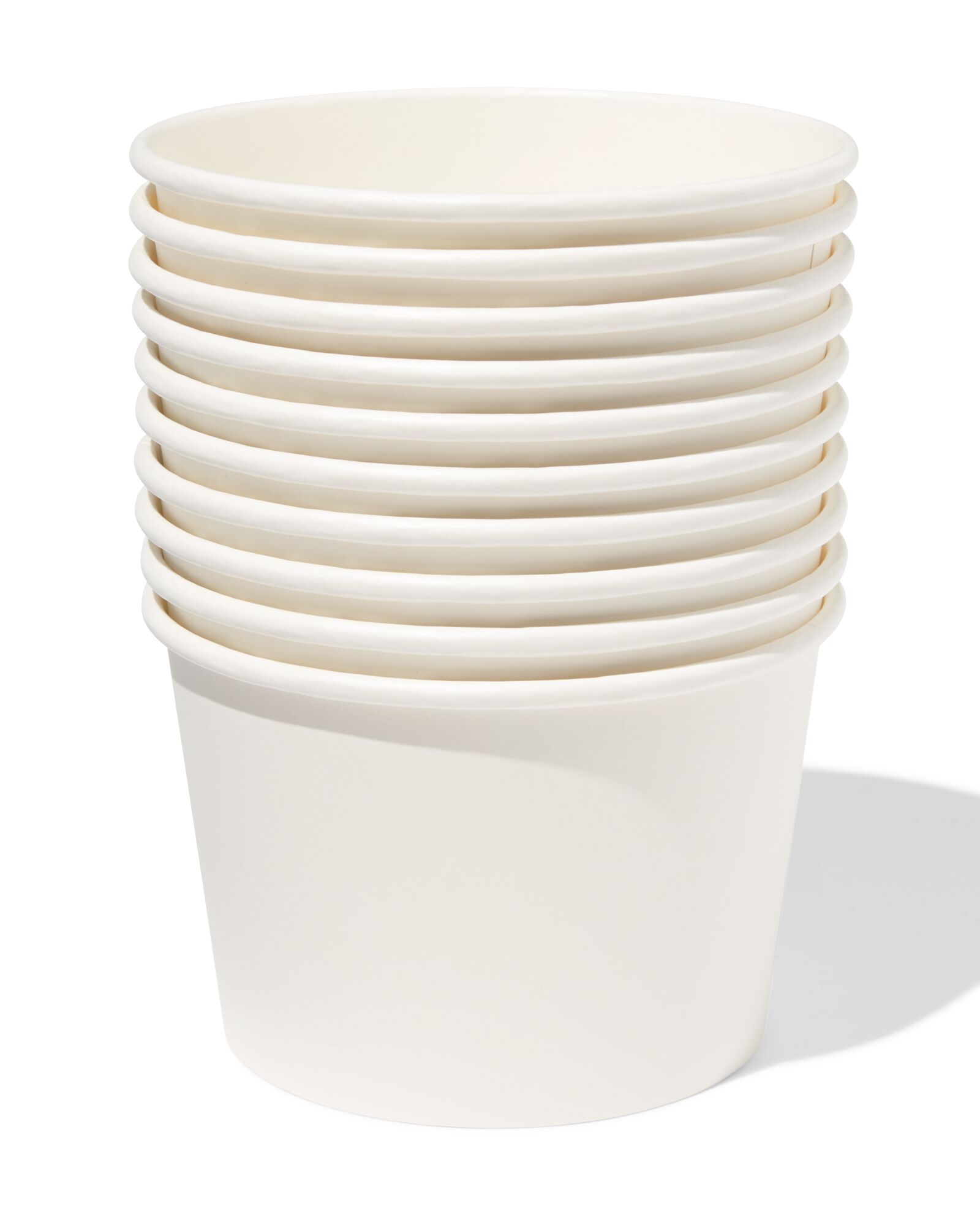 pots en carton 550ml blanc - lot de 10 - 14280205 - HEMA