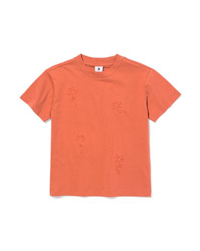 kinder T-shirt palm bruin bruin - 30717703BROWN - HEMA