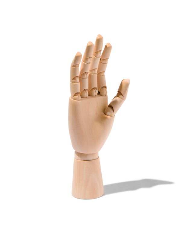 houten hand 25cm - 60720072 - HEMA