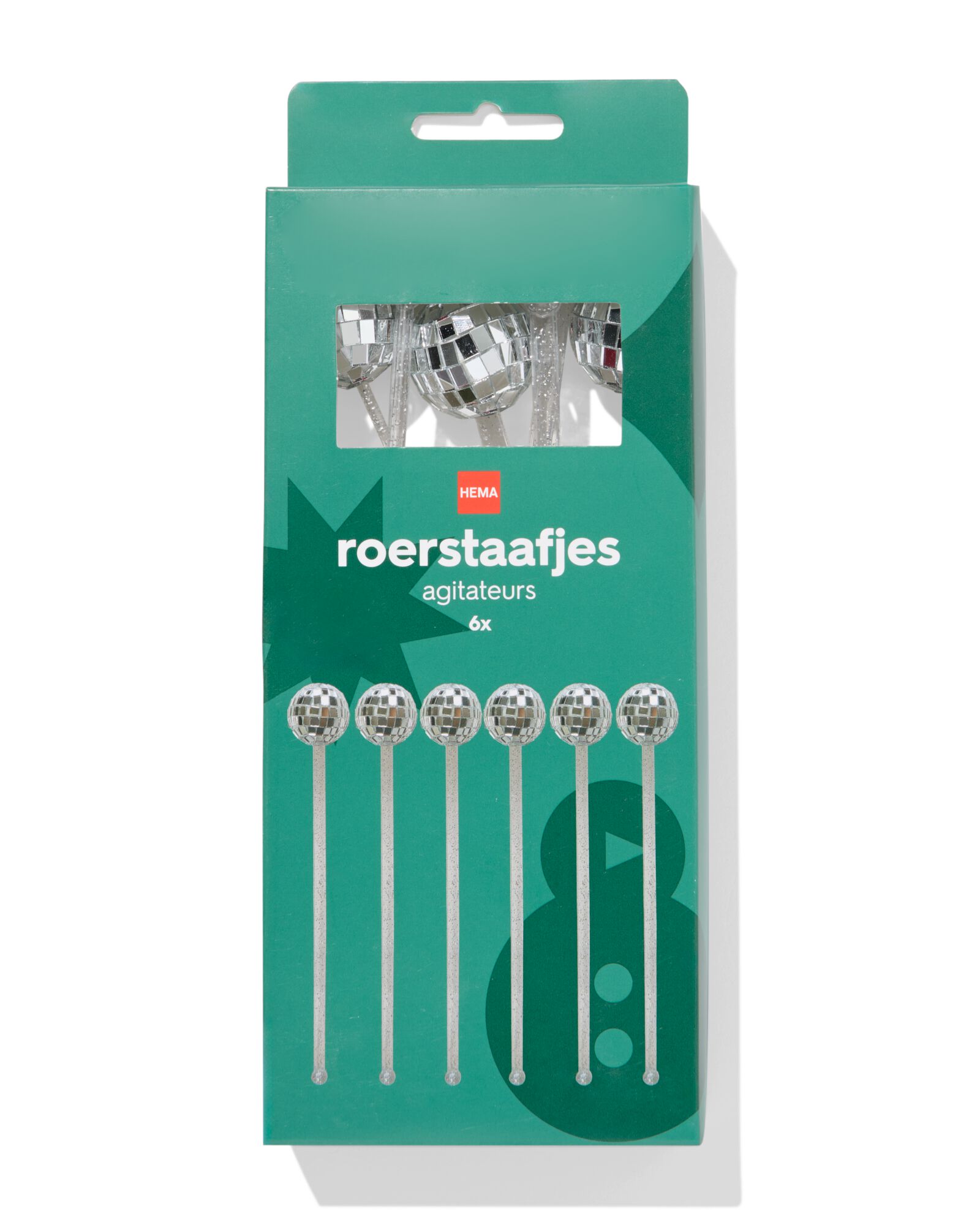roerstaafjes cocktail - 6 stuks - 25200208 - HEMA