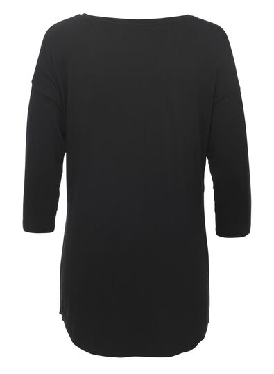 Damen-Pyjamaoberteil, Viskose schwarz schwarz - 1000011754 - HEMA