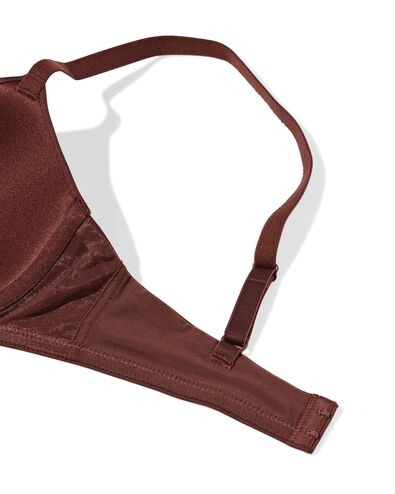 voorgevormde bh met beugel donkerbruin - 21800616DARKBROWN - HEMA