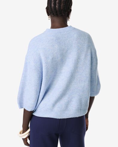 damestrui Grace fijngebreid blauw blauw - 36207070BLUE - HEMA