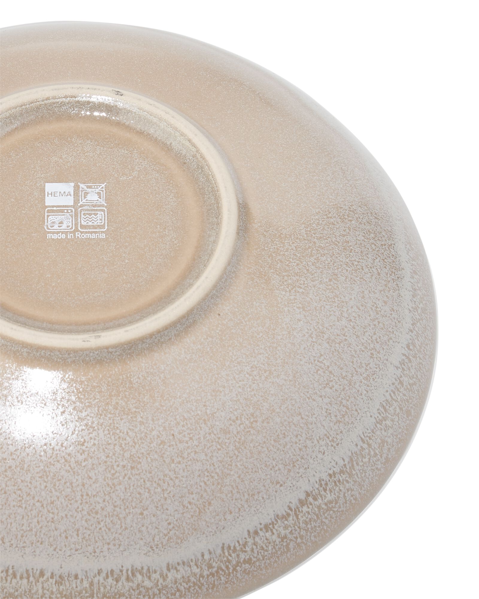 Suppenteller &Oslash; 21,2 cm, Monaco, Steingut, hellbraun - 9650192 - HEMA