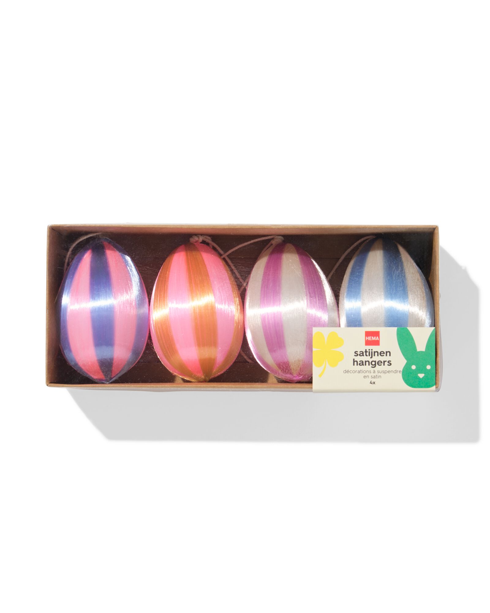 paashanger satijn ei - 4 stuks - 25800076 - HEMA