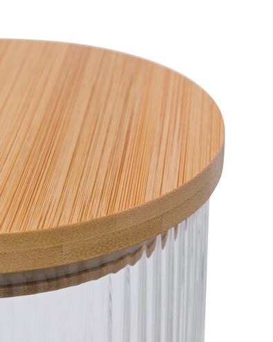 pot de conservation en verre 0.7L ray&eacute; - 80850035 - HEMA