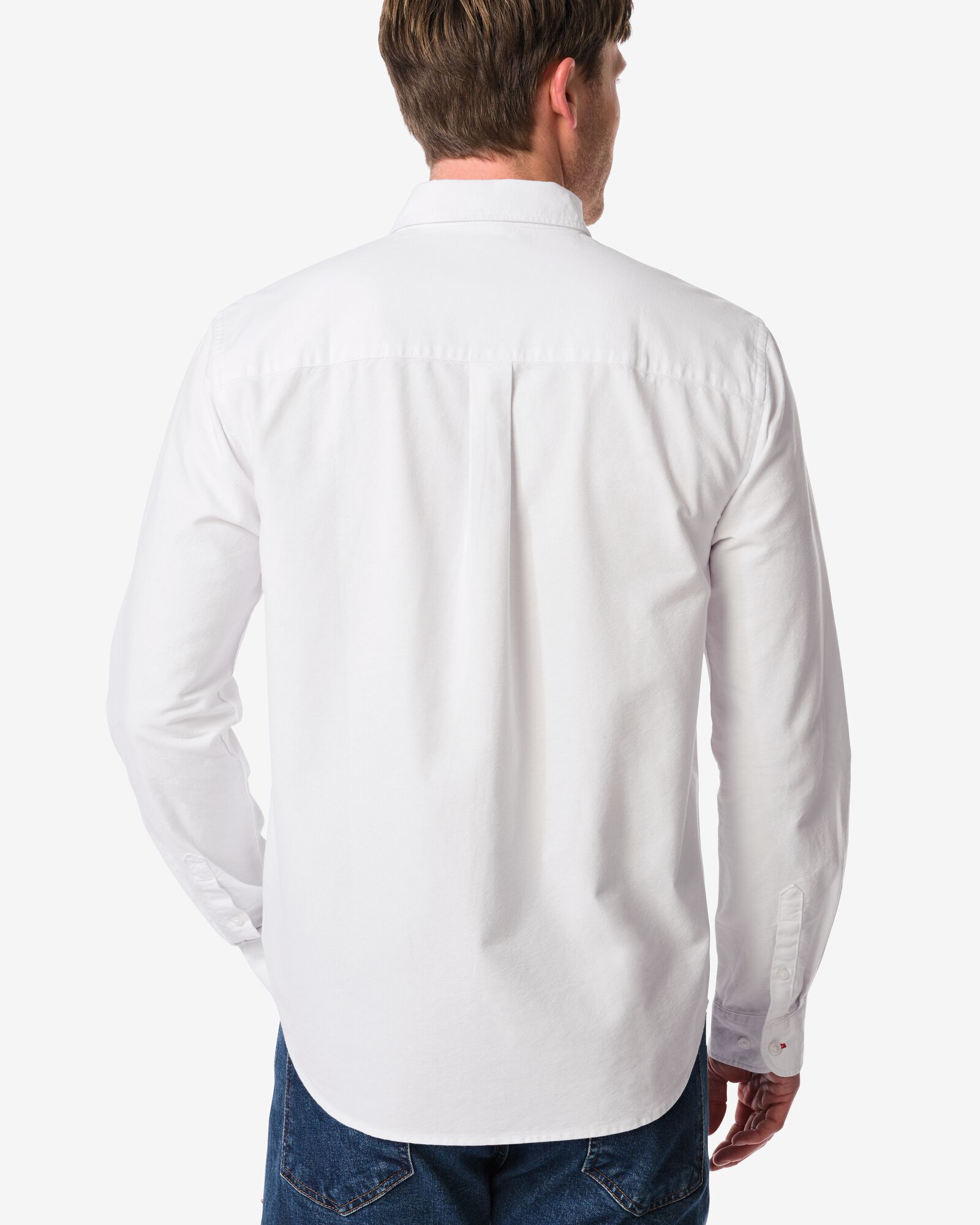 heren oxford overhemd wit - 1000030209 - HEMA