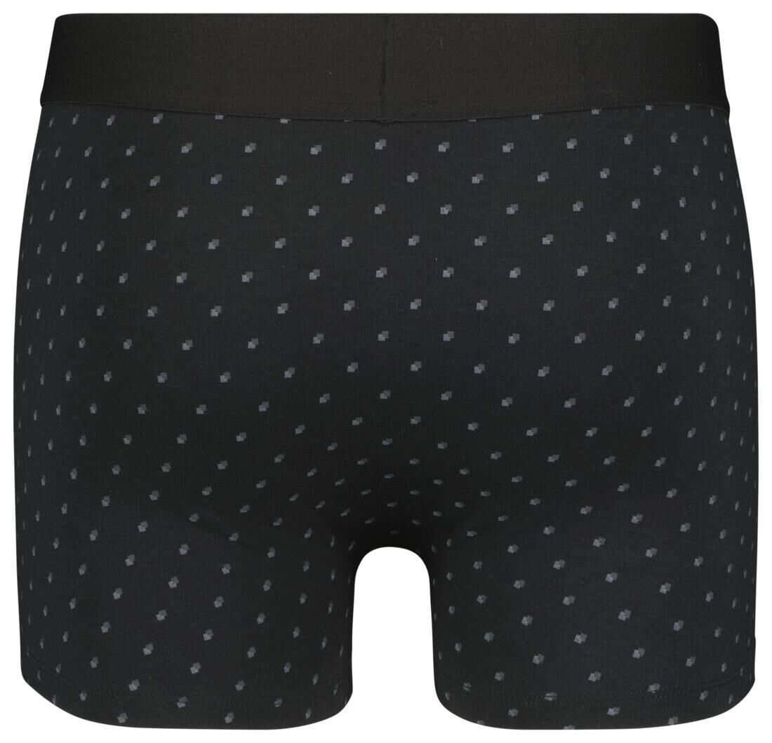 herenboxers kort bamboe/katoen/stretch - 2 stuks black - HEMA