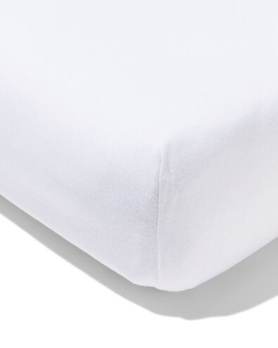 peuter hoeslaken jersey 70x150 wit - 5180002 - HEMA