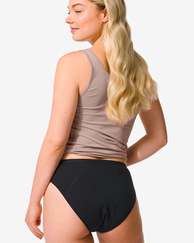 Menstruationsslip aus Baumwolle mit hoher Saugf&auml;higkeit schwarz schwarz - 1000031555 - HEMA