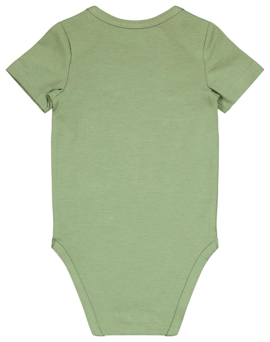Baby-Body mit Elasthan grün grün - 1000026436 - HEMA