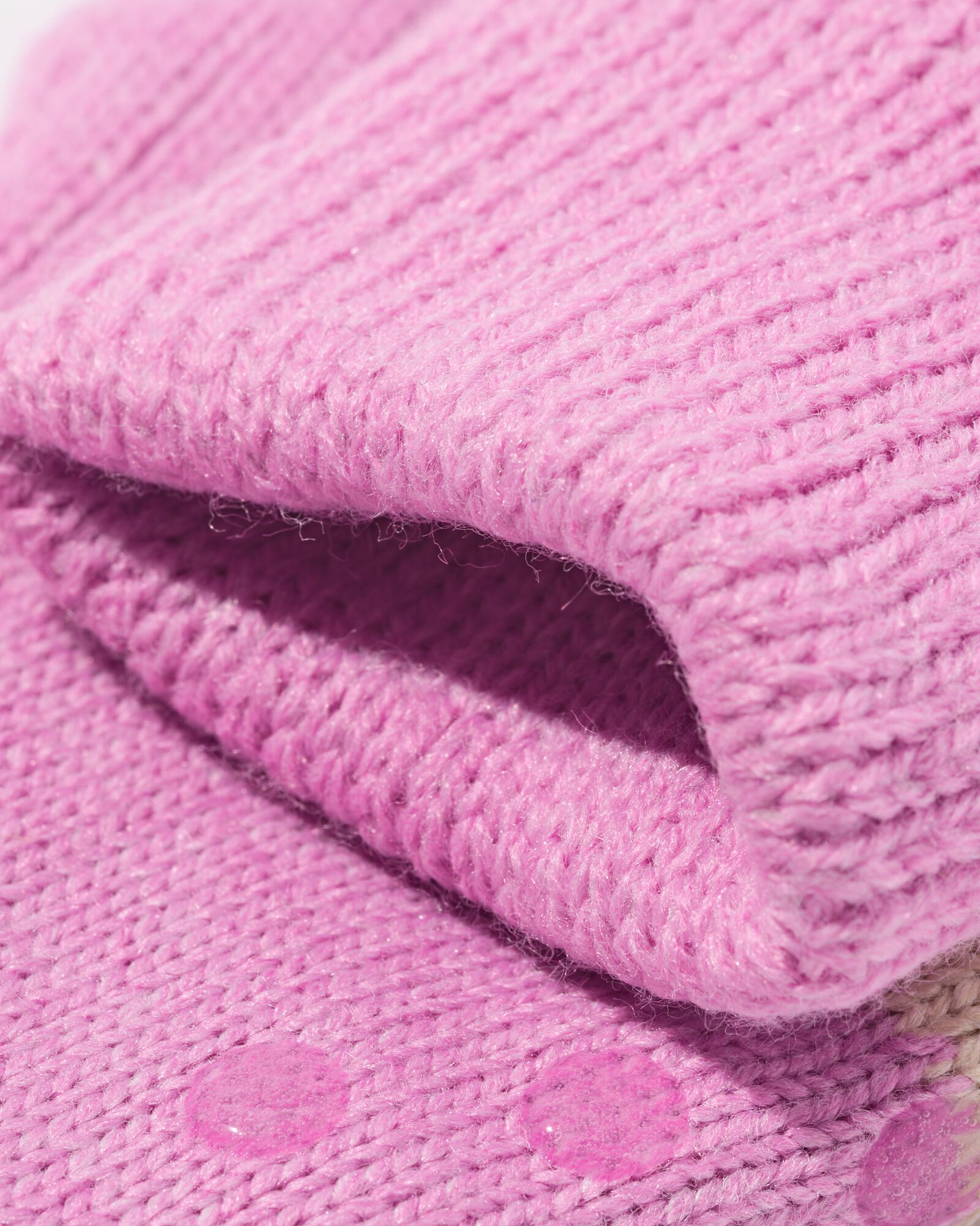 kinderhuissokken rib fleece roze roze - 4320390PINK - HEMA