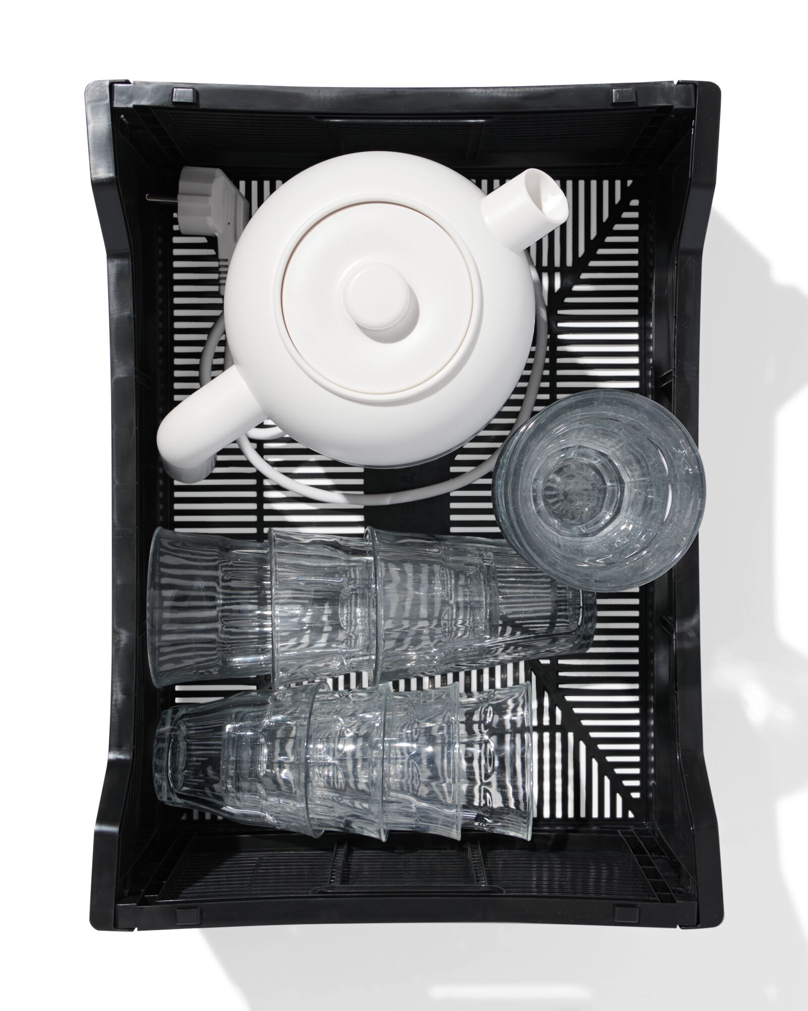 caisse pliable &agrave; lettres recycl&eacute;e M noir noir M  30 x 40 x 17 - 39811079 - HEMA