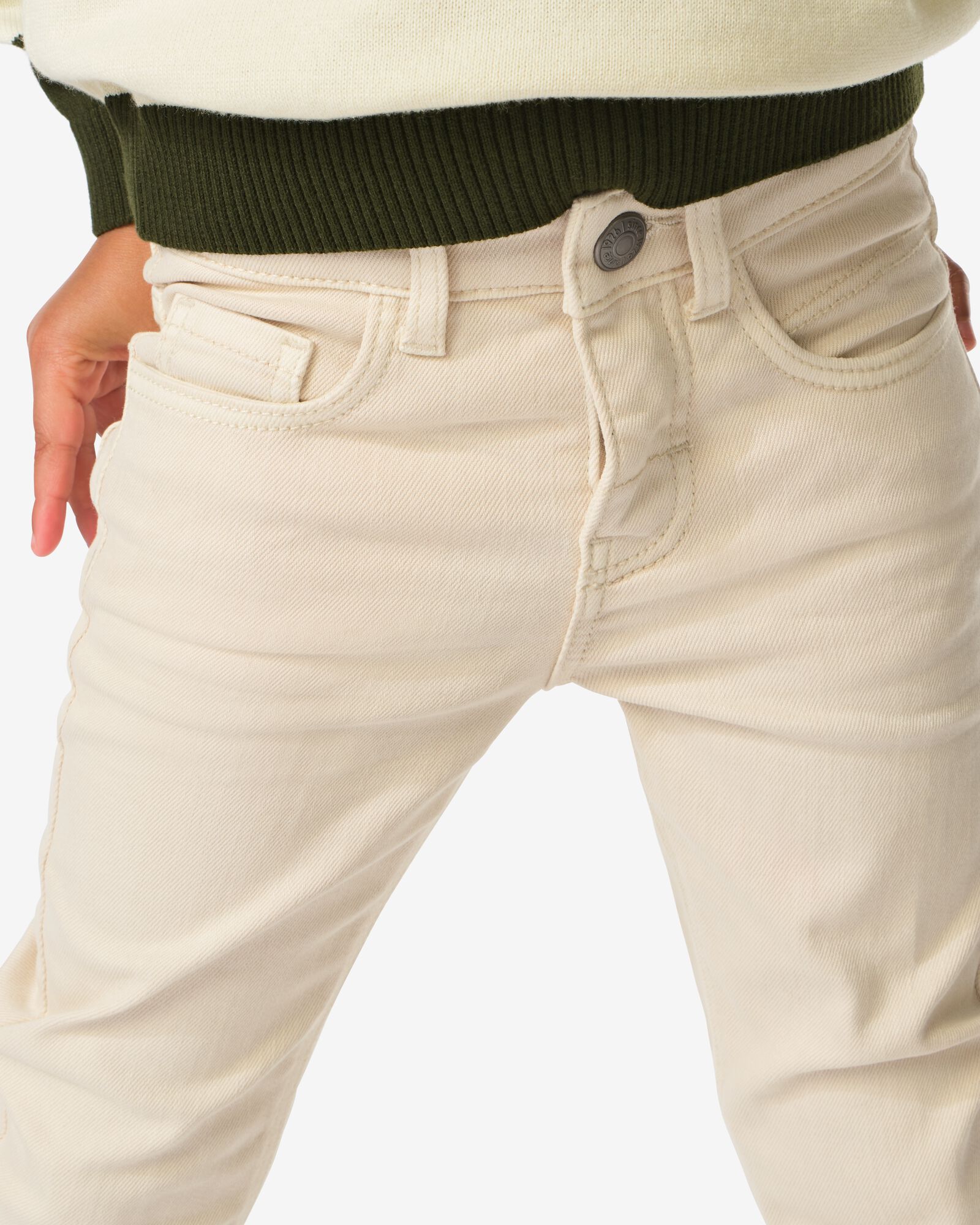 pantalon enfant jean jogging sable sable - 30709701SAND - HEMA