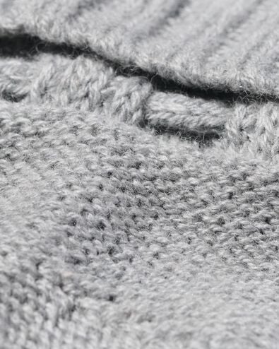 chaussettes b&eacute;b&eacute; laine tricot&eacute;e gris chin&eacute; gris chin&eacute; - 4700740GREYMELANGE - HEMA