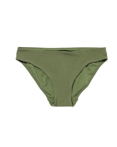 Damen-Bikinislip, mittelhohe Taille graugrün M - 22311003 - HEMA