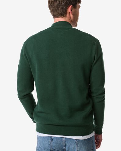 herenvest Milan donkergroen donkergroen - 2140100DARKGREEN - HEMA