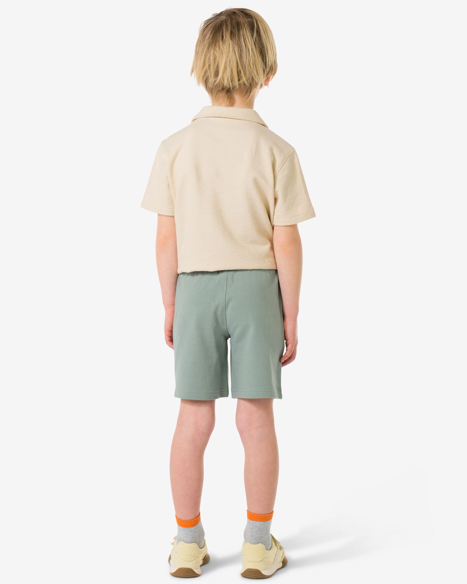 short enfant coupe droite tissu sweat - 2 pi&egrave;ces vert vert - 30714605GREEN - HEMA