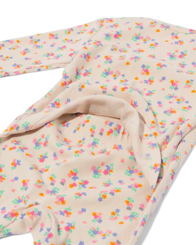 Newborn mitwachsender Strampler mit Blumen blau blau - 33439520BLUE - HEMA