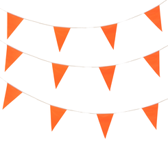 guirlande drapeaux orange 10 mètres - 25200246 - HEMA