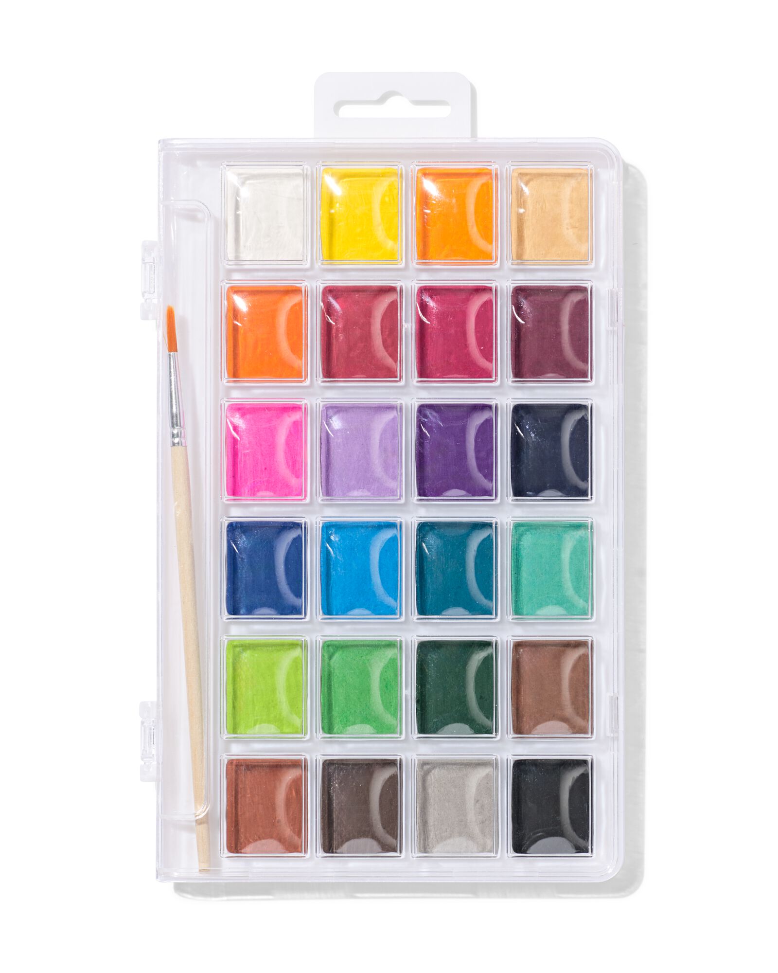 The Glowhouse Kit De Peinture Aquarelle – 24 Couleurs Mélangeables – Boîte Portable Avec Pinceau