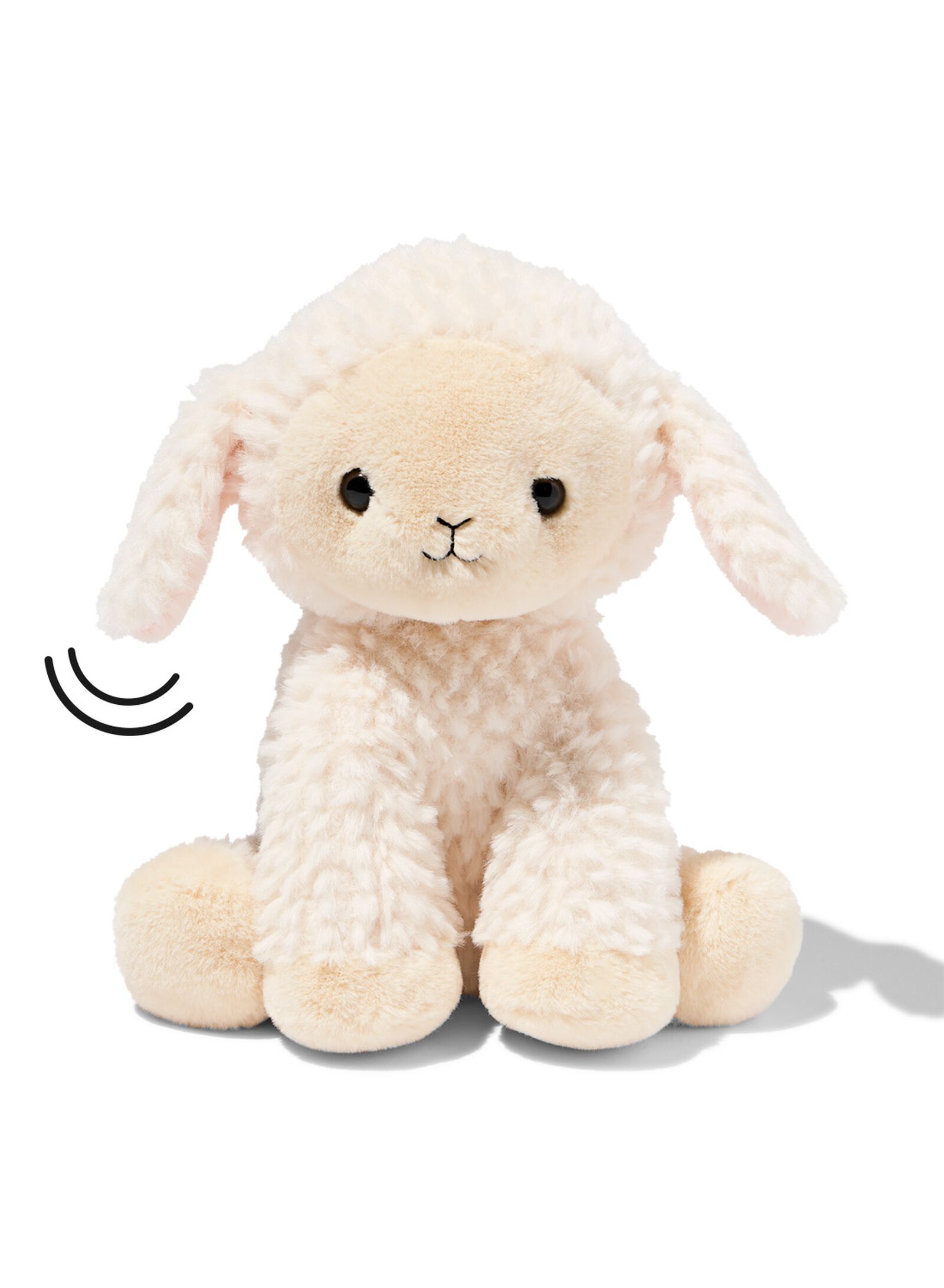 peluche lumineuse agneau 22 cm - 15100253 - HEMA