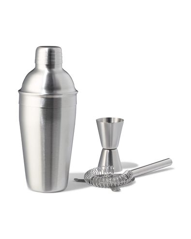 cocktailshaker set 500ml rvs - 41822200 - HEMA