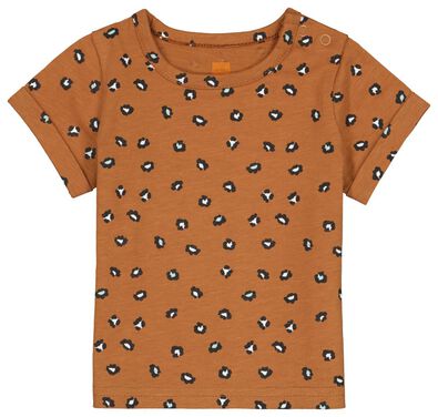 Newborn-T-Shirt, Animal braun - 1000024083 - HEMA