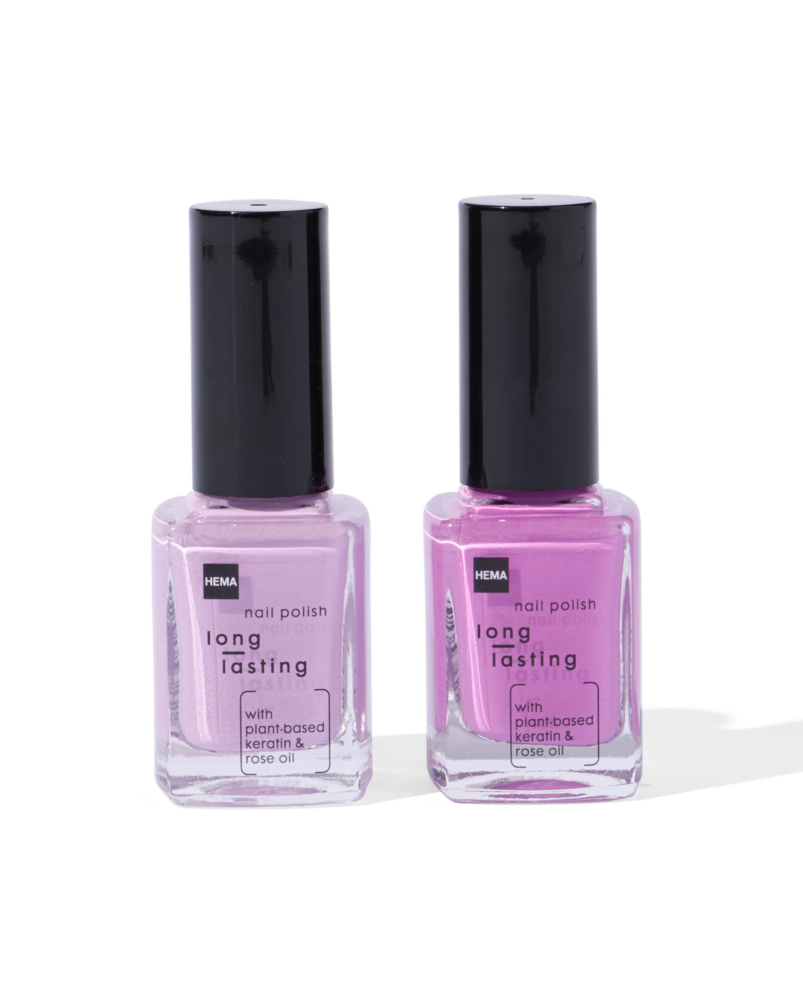 lot de vernis &agrave; ongles longue dur&eacute;e violet 2 pi&egrave;ces - 60640080 - HEMA