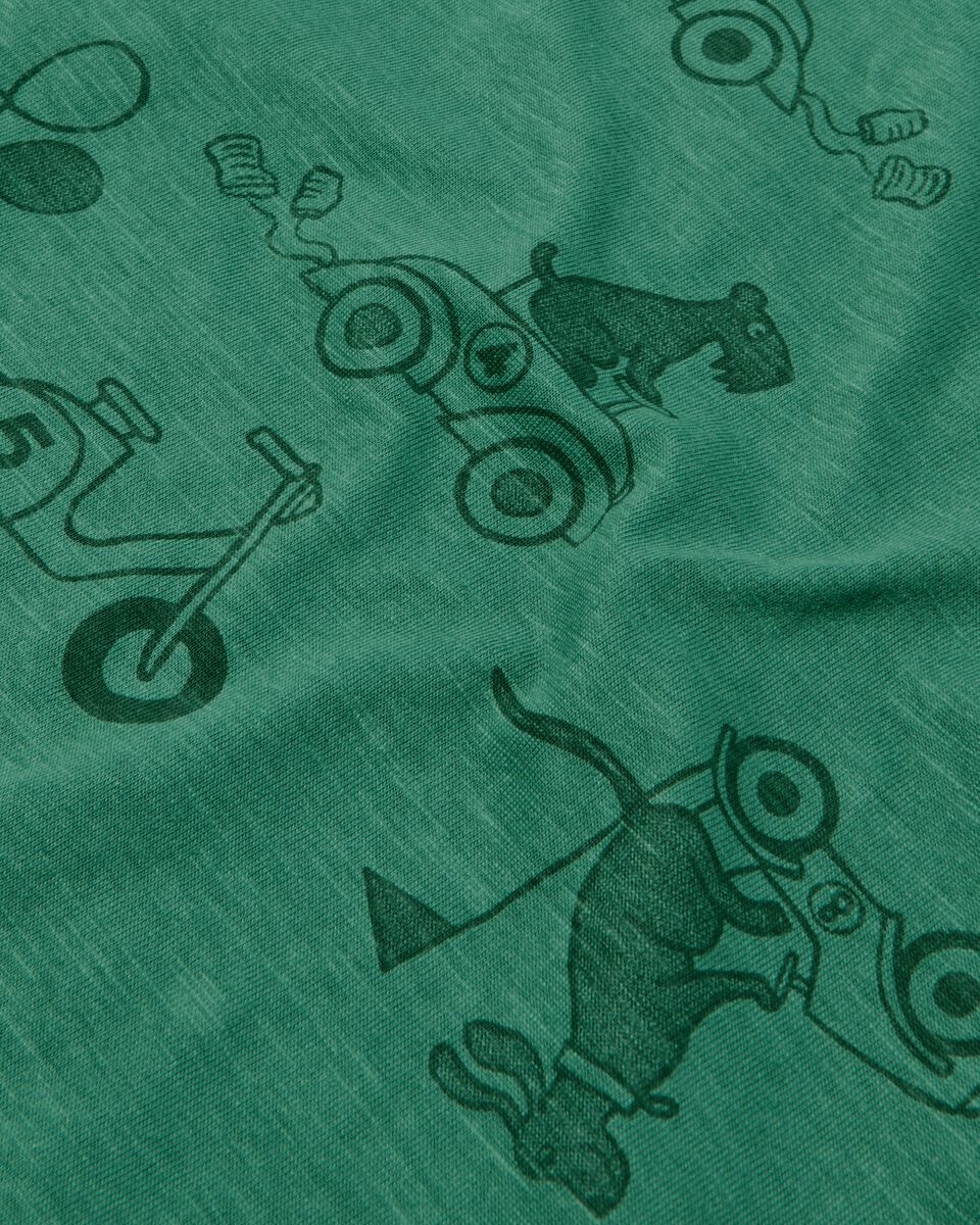 t-shirt enfant chien vert vert - 1000030826 - HEMA